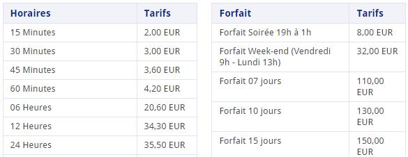 tarifs voiture parking Pasteur gare Montparnasse